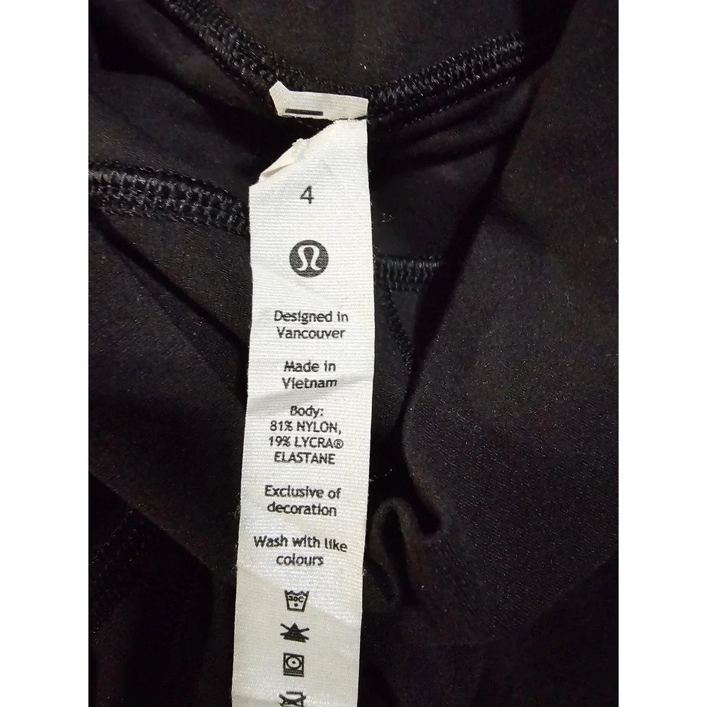 Lululemon Align High-Rise‎ Leggings Black Size 4 Nulu Yoga Pants 25 Inch Inseam